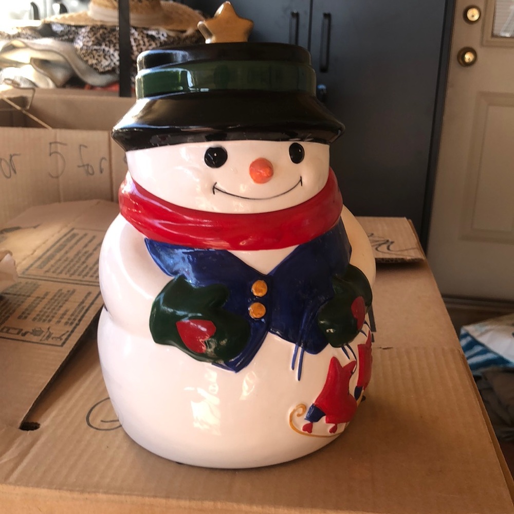 Allure 1998 Snowman Cookie Jar